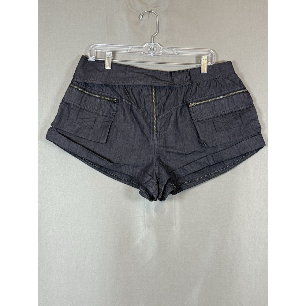Free People Movement In The Lead Shorts Black Utility Cuffed Women's Size Large
